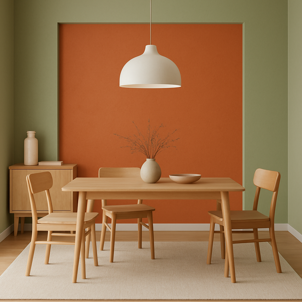 Peinture terracota salle à manger